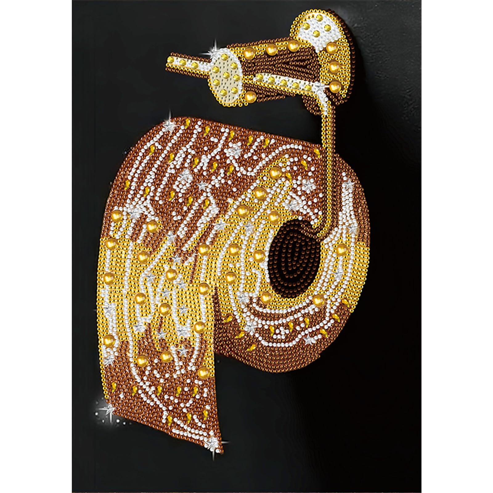 POETRYDRAW Toilet Paper Special Shaped 5D DIY Partial Drill Diamond Art