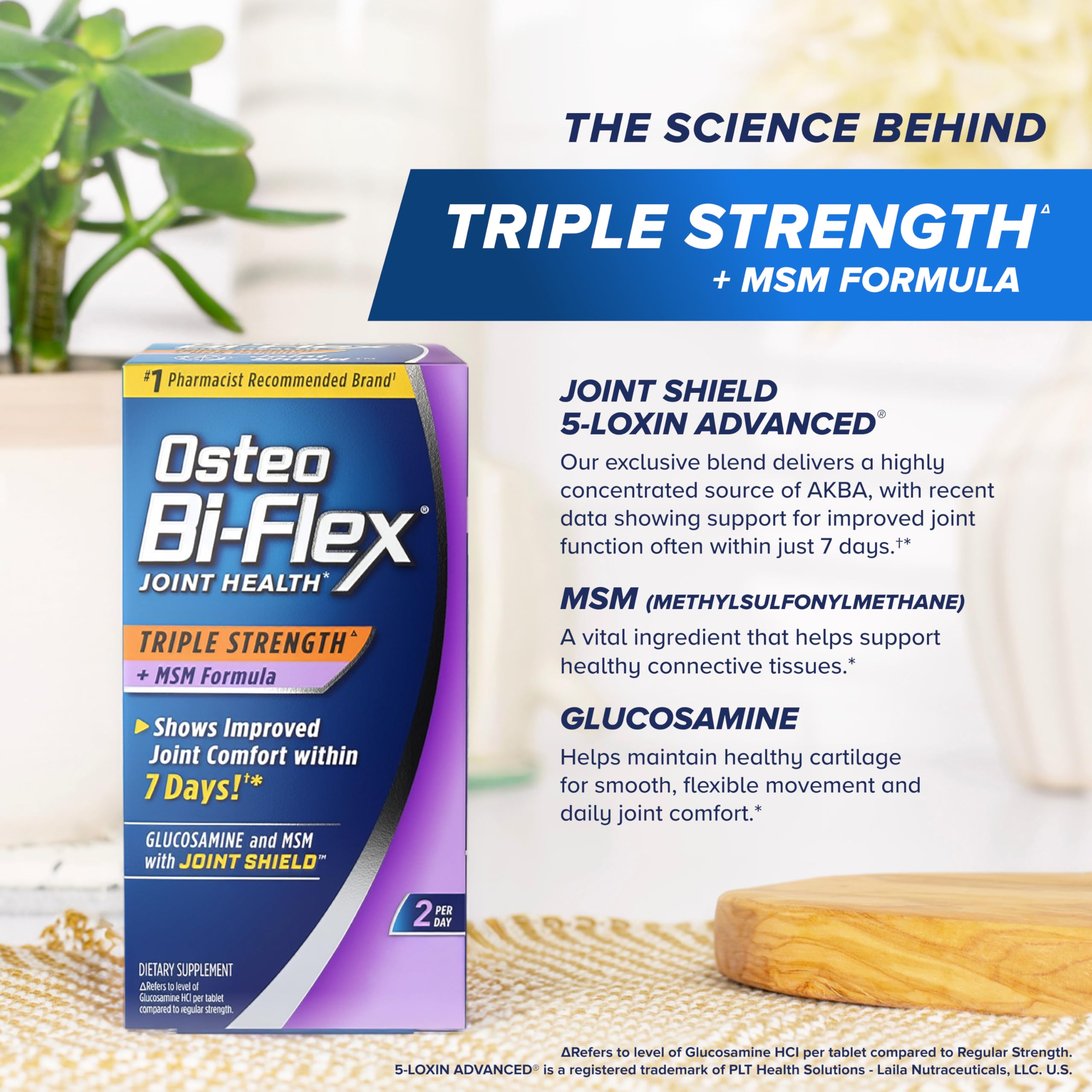 Osteo Bi-Flex Triple Strength Glucosamine Supplement with MSM, 80 Count — Amazon image 6