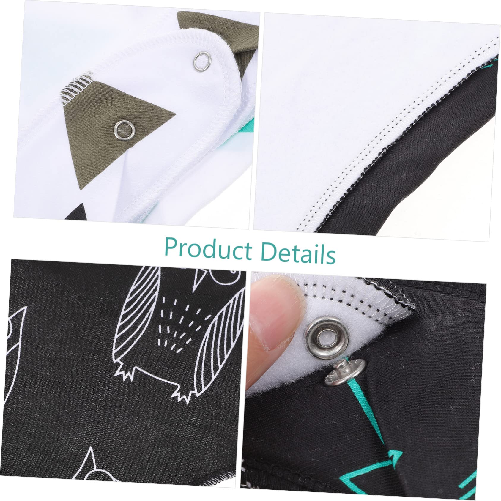 VICASKY 12piezas Baberos De Algodón Impermeables Para Bebés De Baberos Bandana Para Alimentación y Saliva Perfectos Para Recién Nacidos y Bautizos