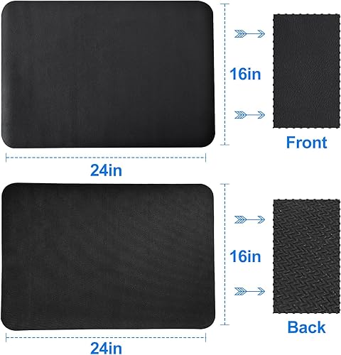 Miniatura 5 de Tapete de secado de platos para encimera de cocina, almohadilla de secado de platos de 16 x 24 pulgadas con parte trasera de goma antideslizante,