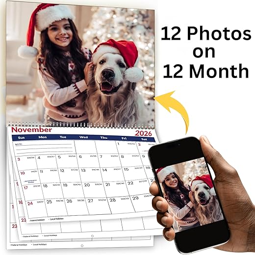 SuperiorPOD 13‑Photo Wall Calendar 2026