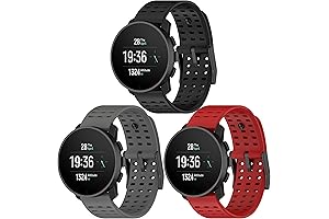 3 Pack Replacement Strap Compatible with SUUNTO 9 Peak and Peak Pro Watch
