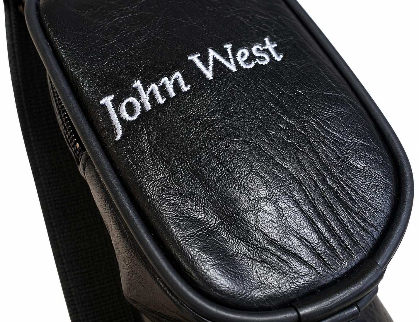 John West Billard Kij bilardowy futerał czarny + torba na akcesoria i pasek do noszenia