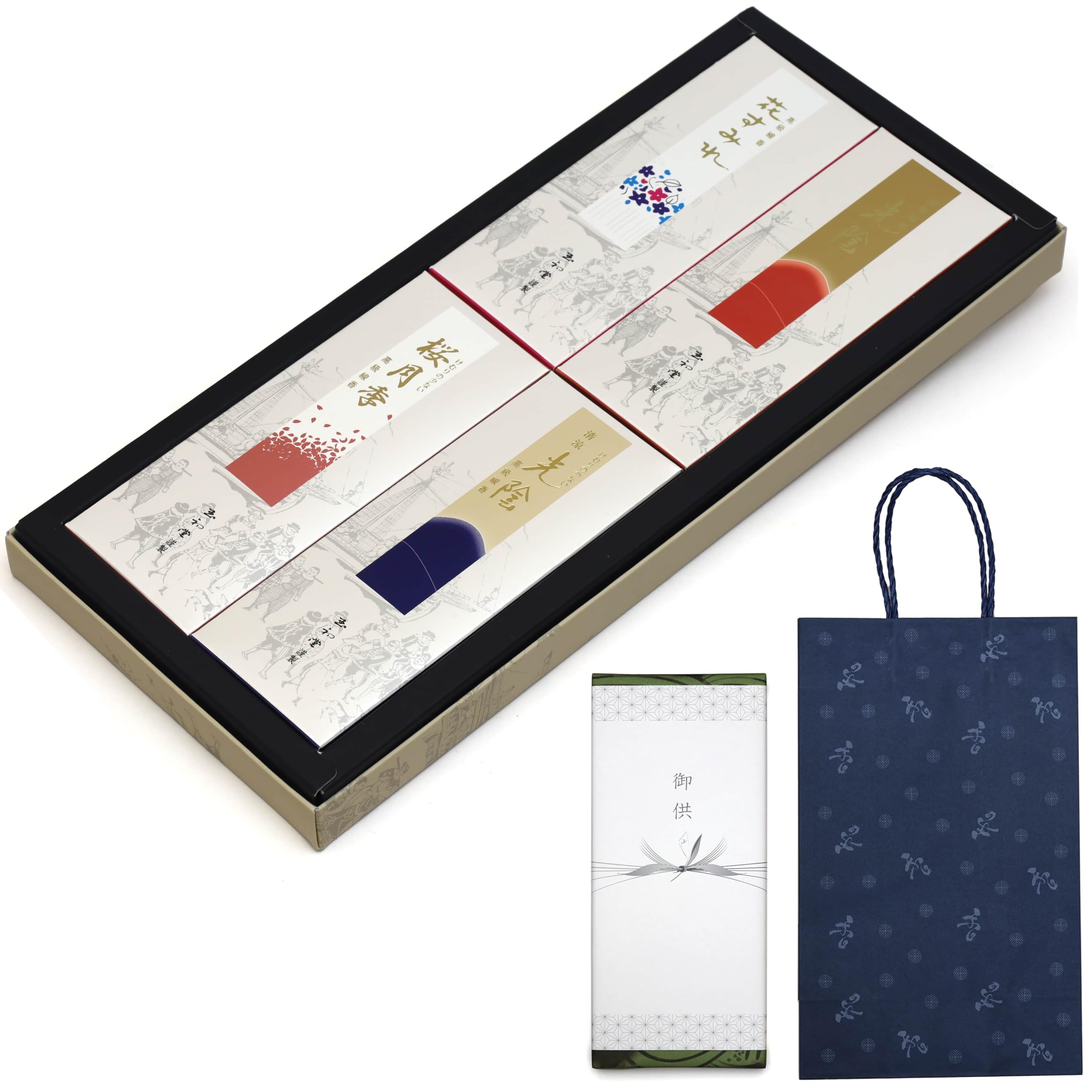 Condolence Incense Gift Set, 4 Floral Varieties