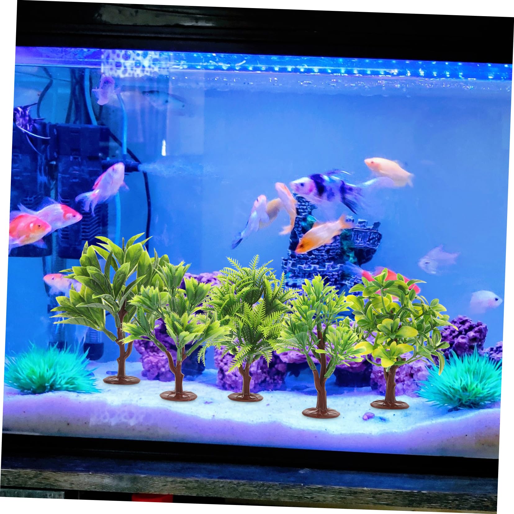SEWACC 30piezas Árboles Artificiales para Decoración De Adornos De Simulación para Maquetas y De para y