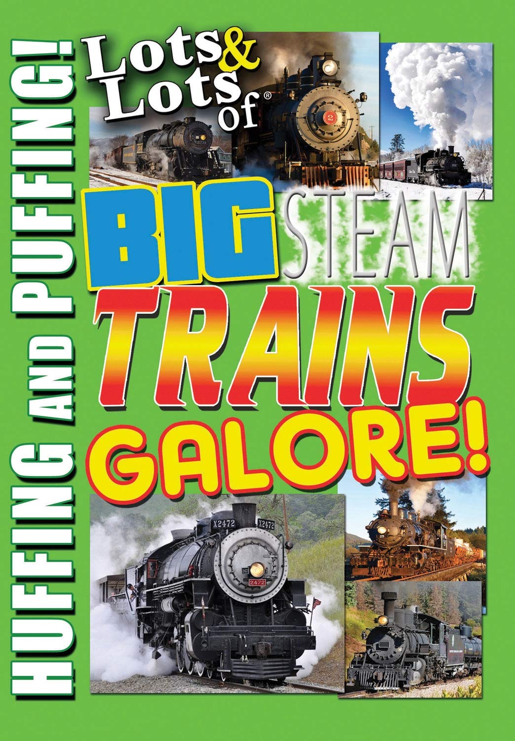 Trenes de vapor en acción con sonido real e imágenes HD en un DVD educativo infantil