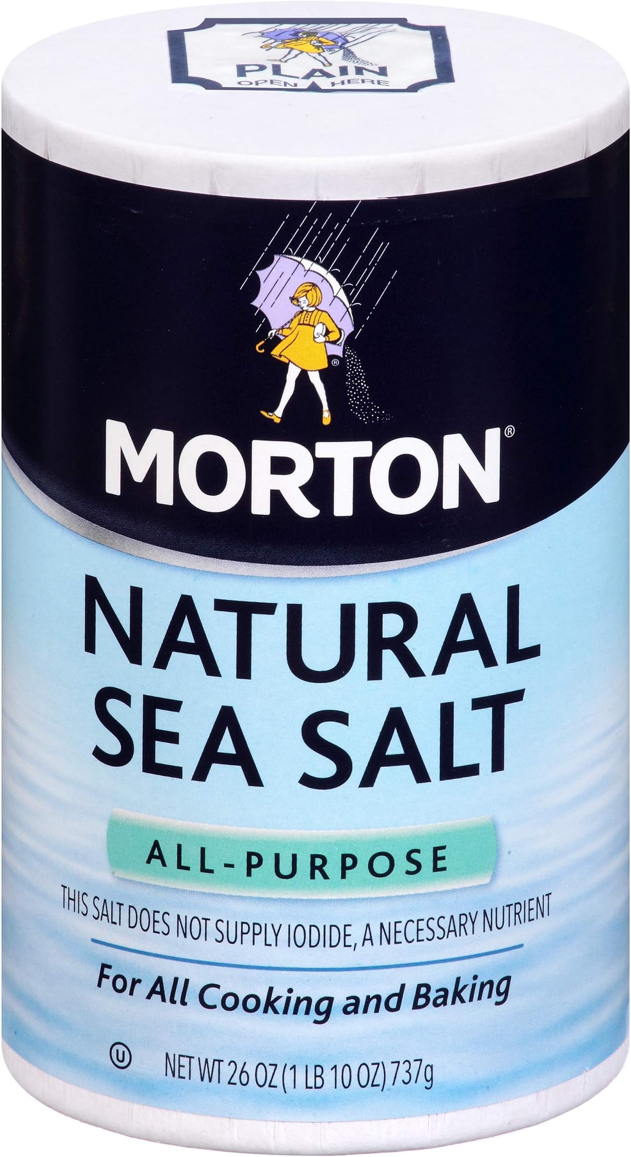 Morton Salt, Natural Sea Salt - 26 Ounce