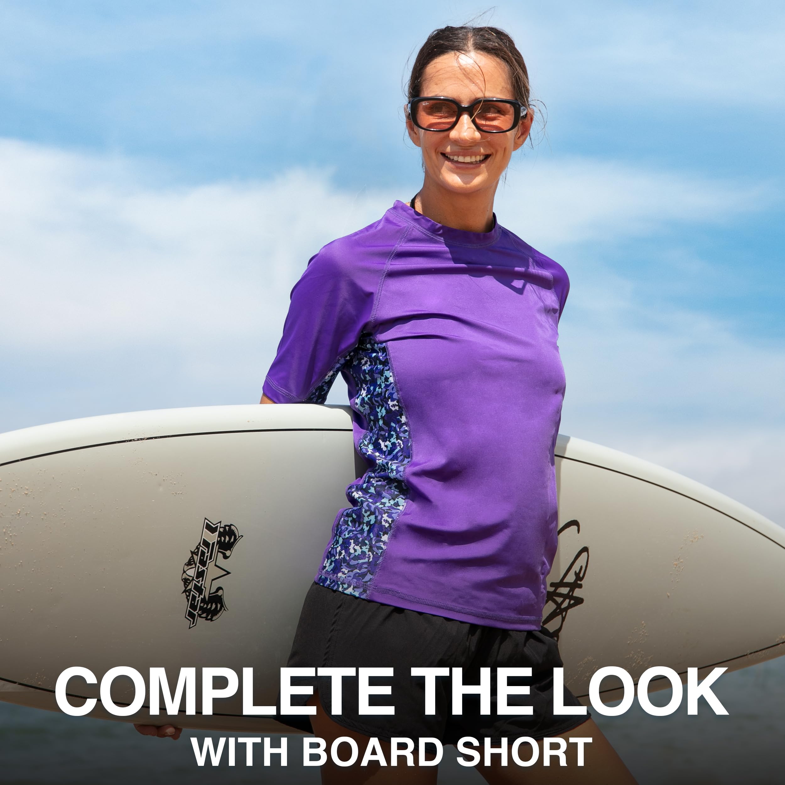 Kanu Surf Breeze Damen Rashguard & Workout Top mit LSF 50+, kurzärmelig