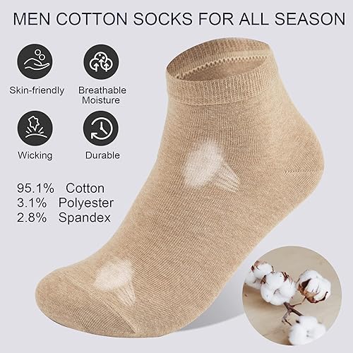 Miniatura 2 de Calcetines deportivos de algodón de corte bajo, paquete de 810, transpirables, para correr, gimnasio, uso diario, absorben la humedad, ajuste