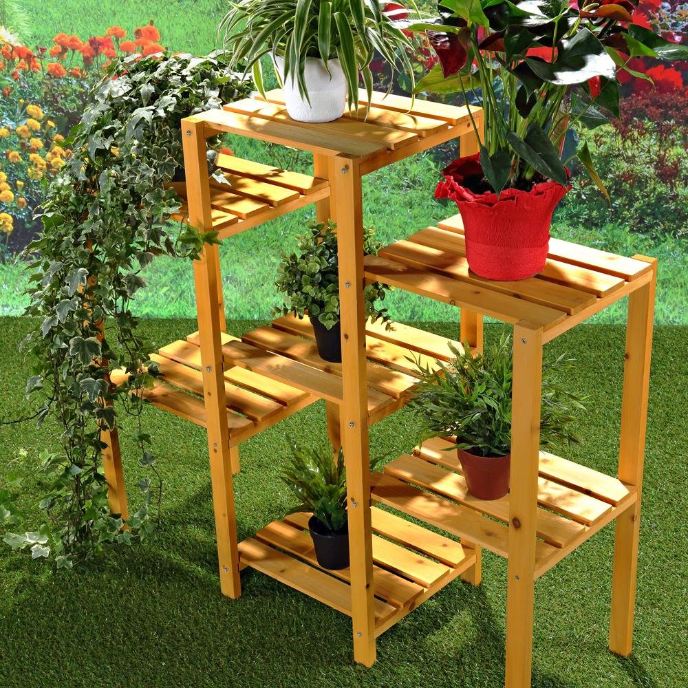 Fleurs escalier/jardinière Plante avec 7 étages 97 cm × 31 cm × 87 cm (L x l x h)