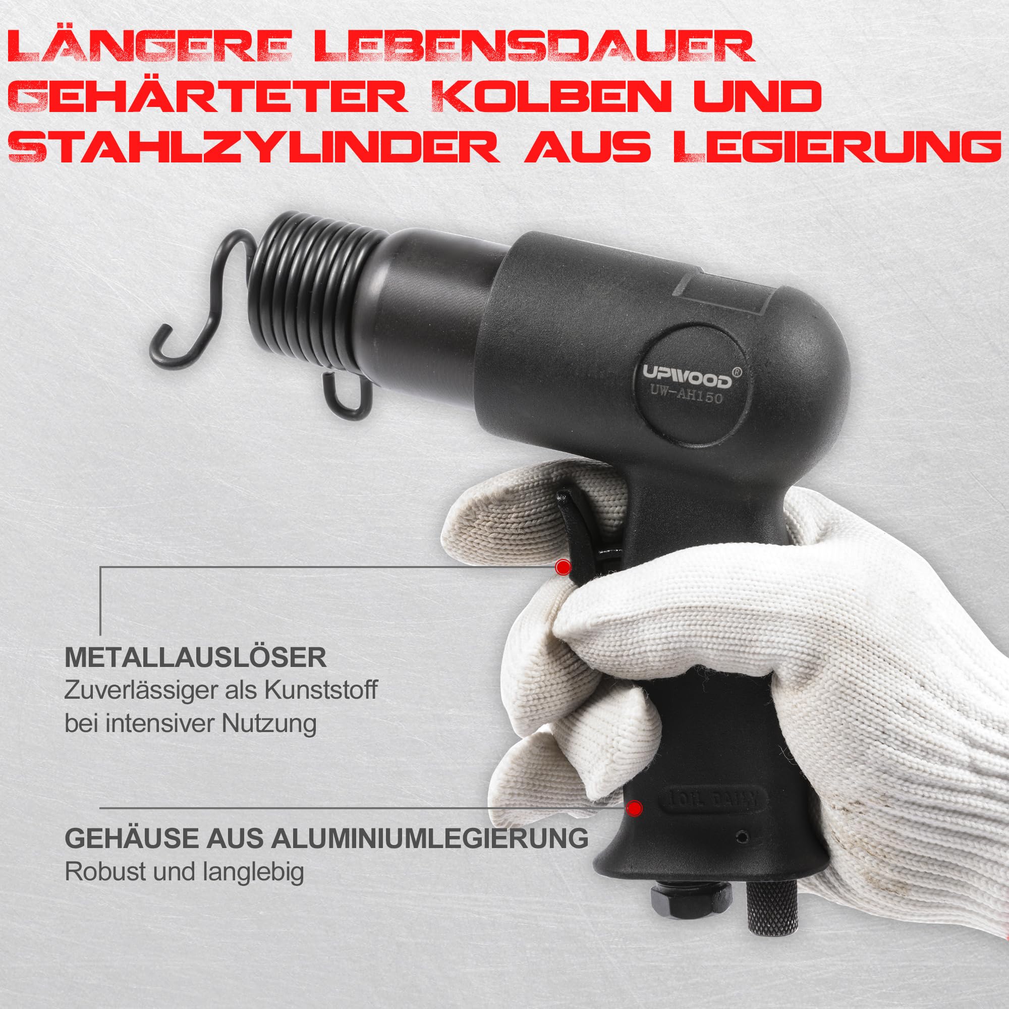UW-AH150 Kurzrohr-Drucklufthammer-Kit