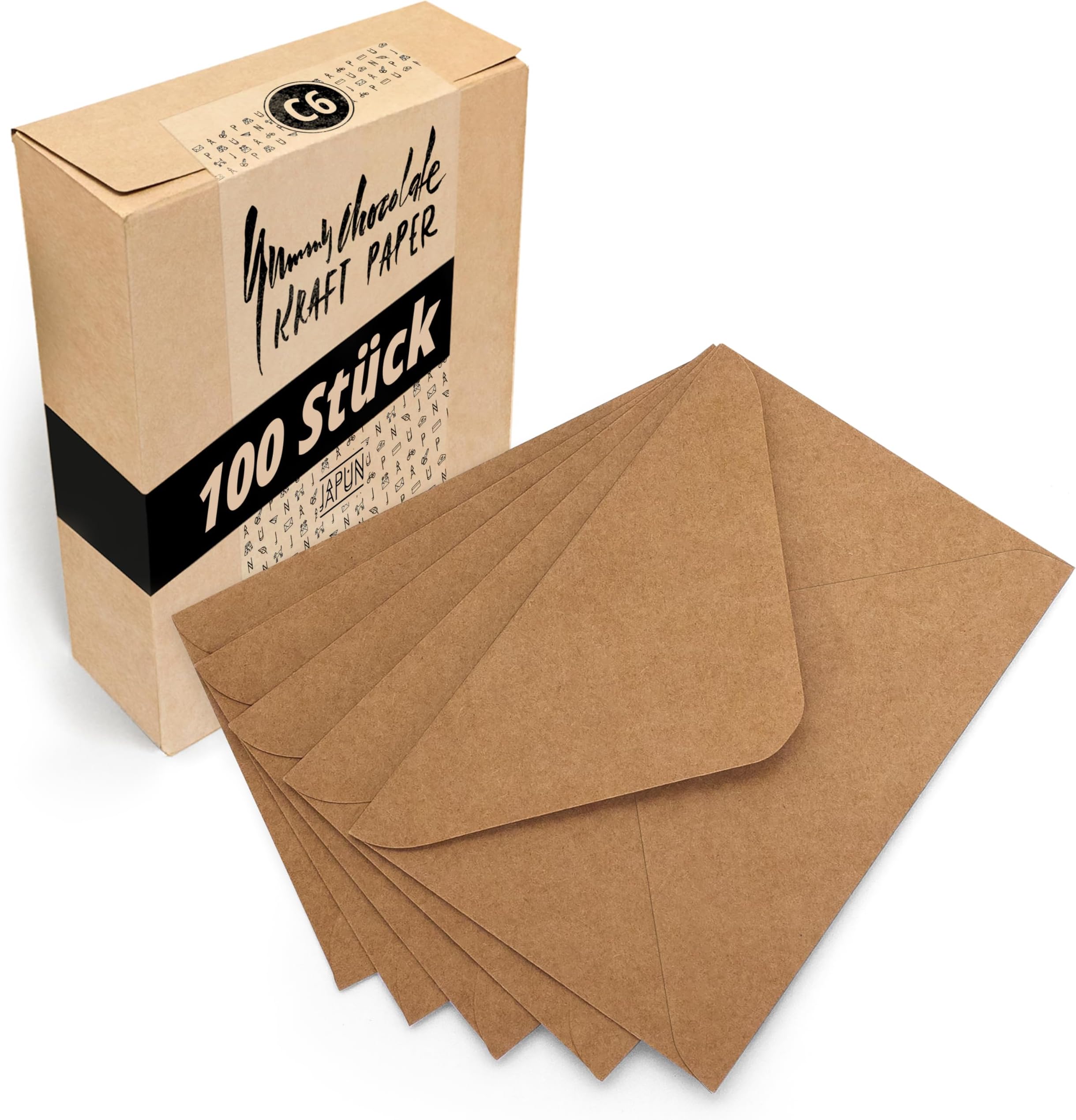 Buste Lettera Marroni C6 - Confezione Da 100, Carta Riciclata 140g Per Inviti E Comunicazioni - Foto 7