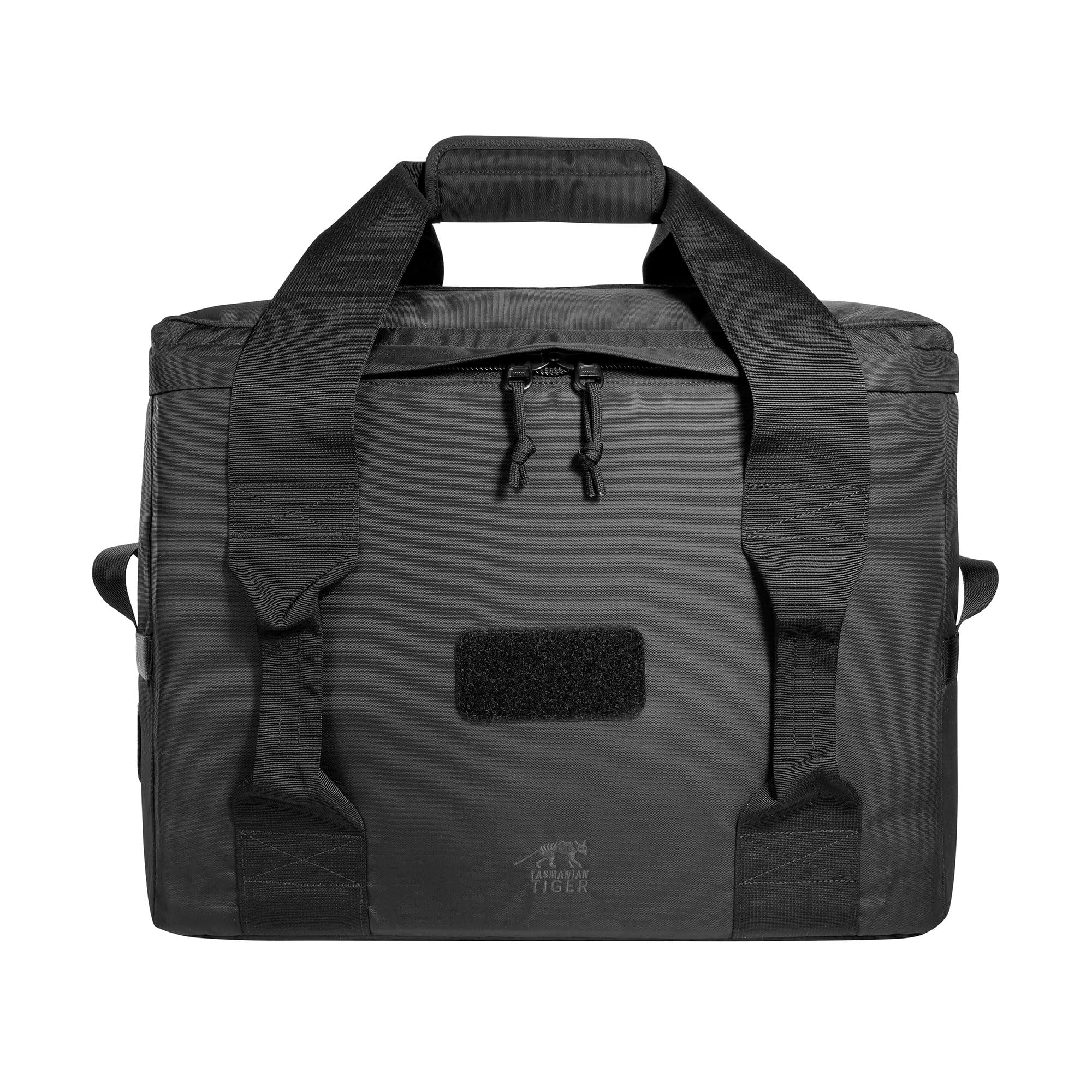 Tasmanian Tiger TT Gear Bag – watowana, wytrzymała torba na wyposażenie, czarna, z laserowym cut Molle i zapięciem na rzep oraz dwoma kieszeniami z siatki., czarny, 40 Liter, Torba na wyposażenie