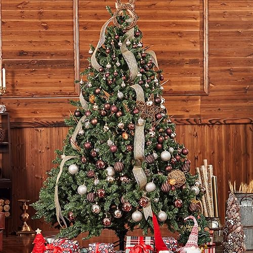 Miniatura 273 de XmasExp Juego de 24 mini esferas de Navidad inastillables para bolas de árbol de Navidad de 1.181 in/1.18 pulgadas (oro rosa)