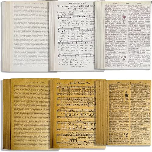 114Pcs Vintage Scrapbooking Paper Decoupage Craft | For junk journals