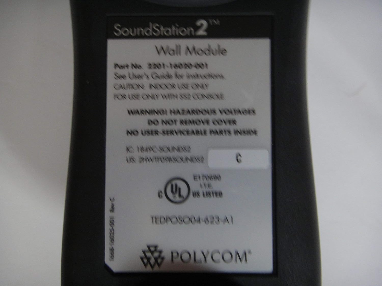 Polycom SoundStation2 telephone line connection