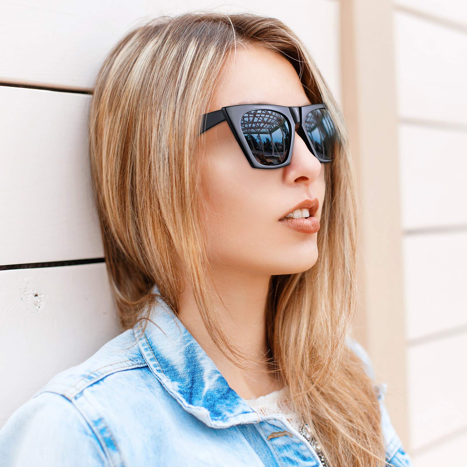 Amazon.com: Weewooday 4 Packs Cat Eye Sunglasses for Women  display picture 1