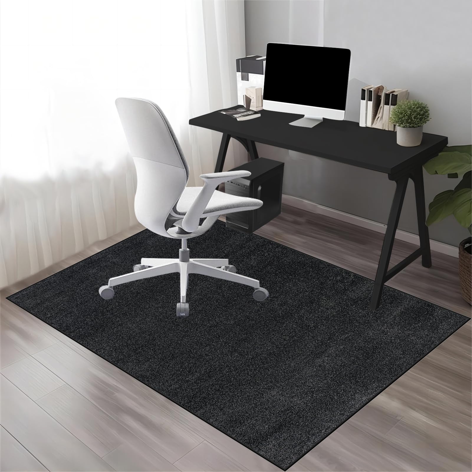 Tapis Chaise Gaming, Tapis de sol Gamer Antidérapant pour Siège/Fauteuil Gaming, 160 x 200 cm Tapis Protection de Sol, Protège Parquet Chaise Roulettes, Tapis de Sol Gaming pour Gaming et Le Travail