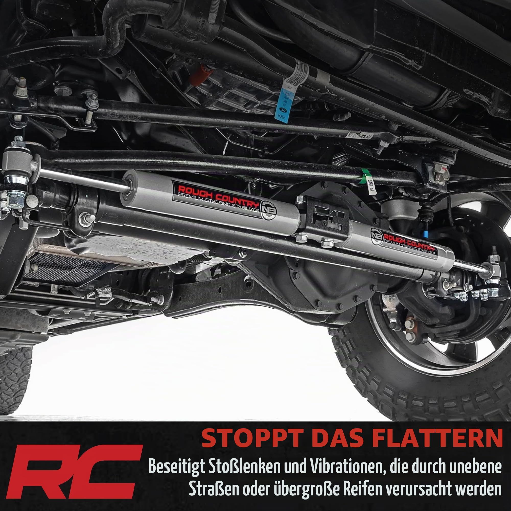 Rough Country 8734930 | (passend) 2007–2018 Jeep Wrangler JK |, schwarz, 2-6" Lift