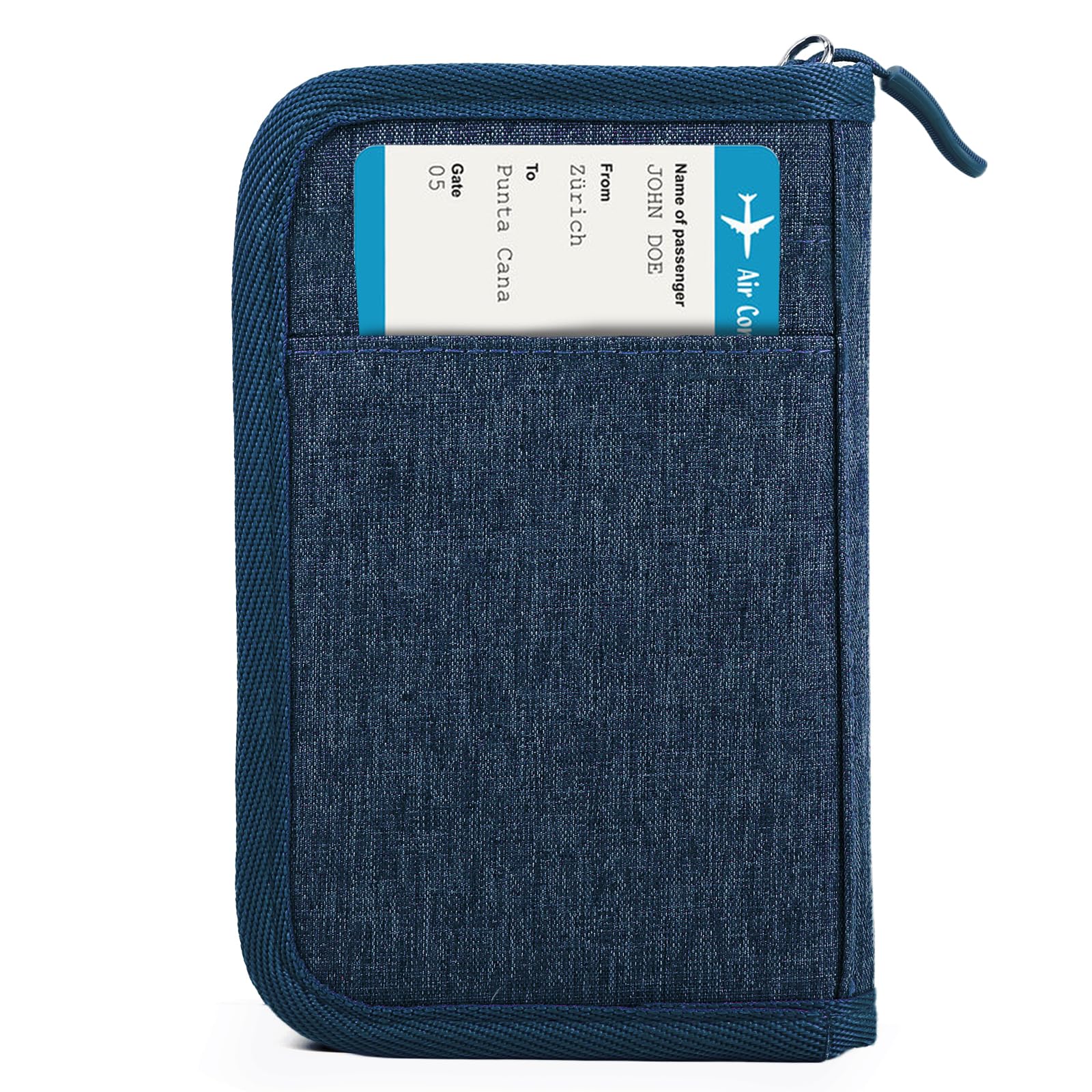 Passport Holder for Travel, Women Rfid Blocking Passport Wallet, Travel Essentials Premium Wallets, Waterproof Passport Holders Bag for Men Traveling,