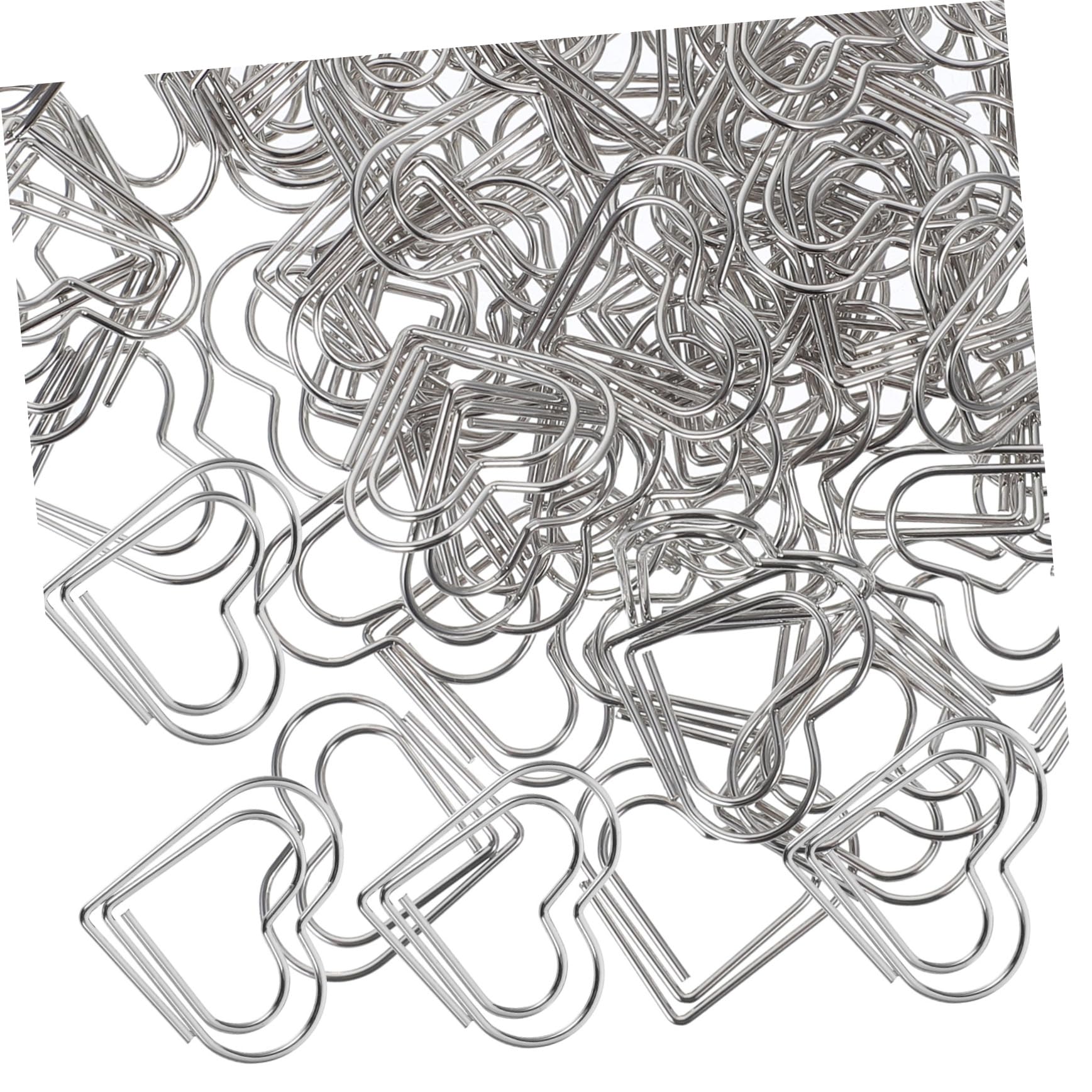 DOITOOL 4 Sätze Herzförmige Büroklammern Dekorative Büroklammern Aus Metall Für Dokumente Notizen Fotos Kreative Lesezeichen Für Büro Und Schule Delicate Paper Clips 100 Stück * 4
