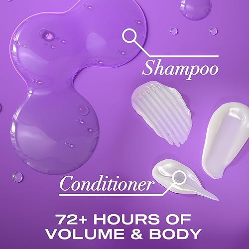 Miniatura 3 de OGX Grueso y completo + biotina y colágeno para volumen y cuerpo del cabello, sin sulfato, juego de champú y acondicionador para cabello fino y