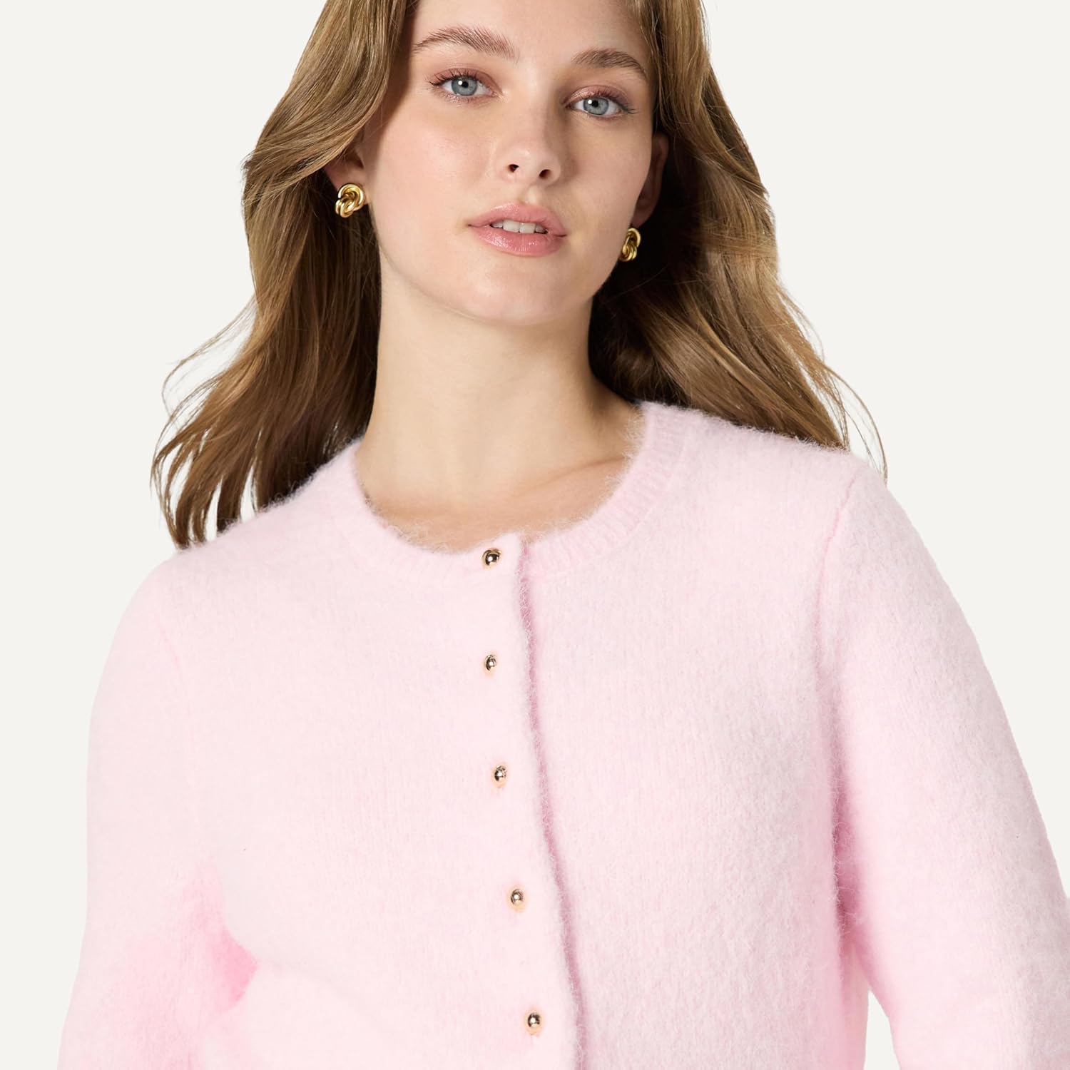 Amazon Essentials (Demi's Pick) Women's Regular-Fit Faux Mohair Button-Down Cardigan - Image 5