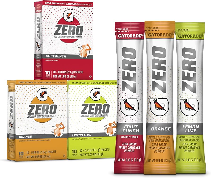 Amazon.com : Gatorade G Zero Sports Drink Mix Powder Packets, 3