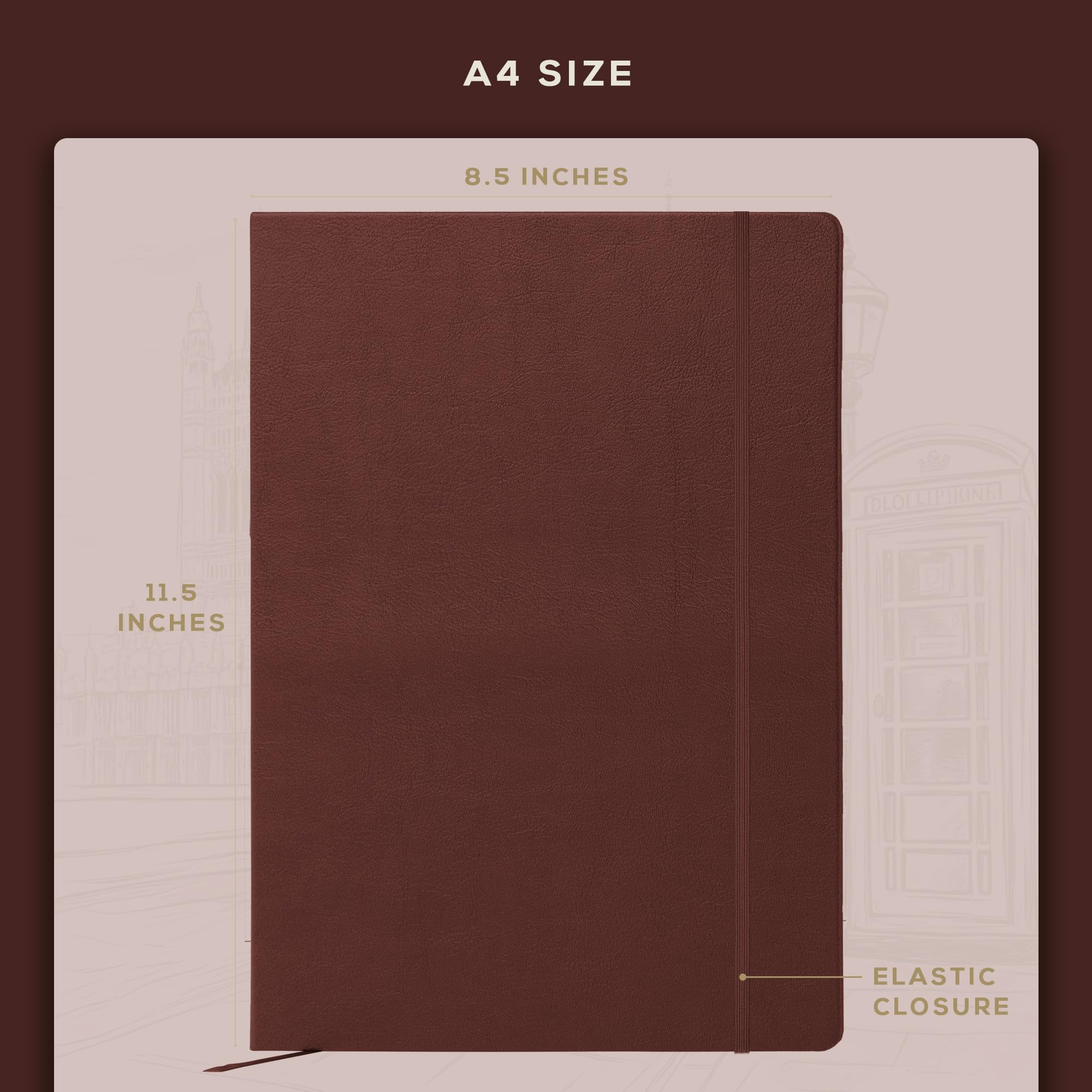 Carnets De Notes Mini A7 En Cuir - Lot De 3 Avec Papier Ligné Et Fermeture élastique