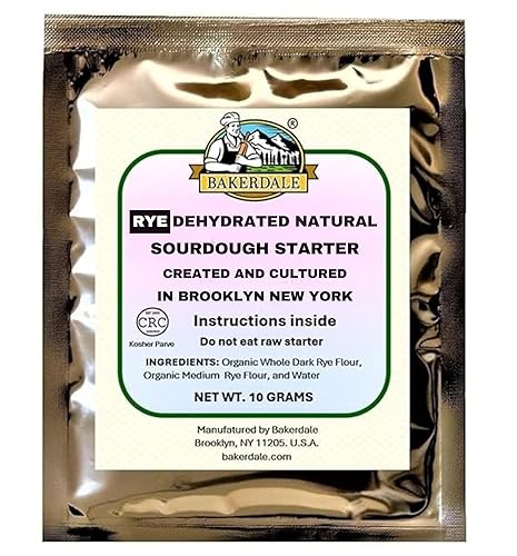 Bakerdale Cultivo iniciador de masa madre RYE orgánico deshidratado