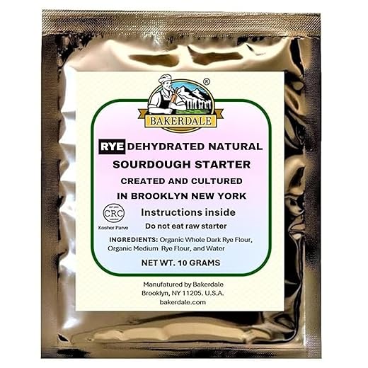 Bakerdale Dehydrated Organic RYE Sourdough Starter Culture