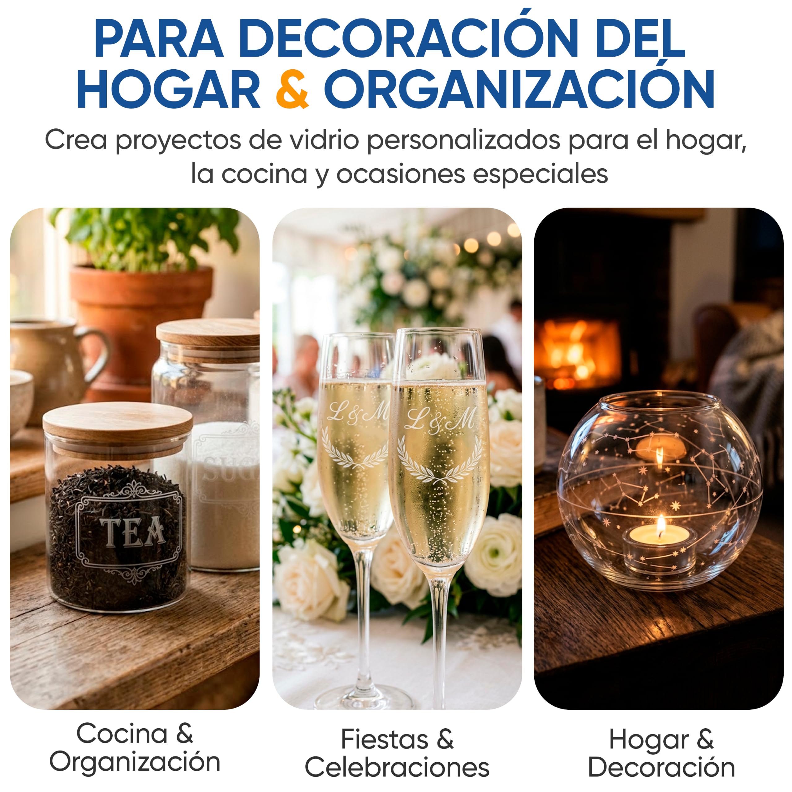 Crema Acido para Grabar Vidrio 50 ml (130 g) – Pasta para Grabar Cristal con Efecto Esmerilado Permanente para Vasos, Copas, Botellas y Jarrones | Glass Etching Cream para Decorar Vidrio