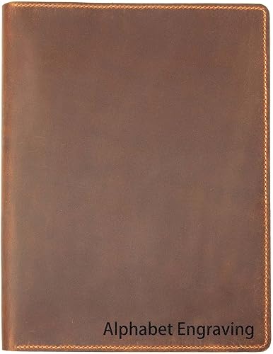 Folio de cuero personalizado del negocio, para los cojines legales de la escritura del cojín de los topscartera del trabajo del tamaño del cuero 8,5