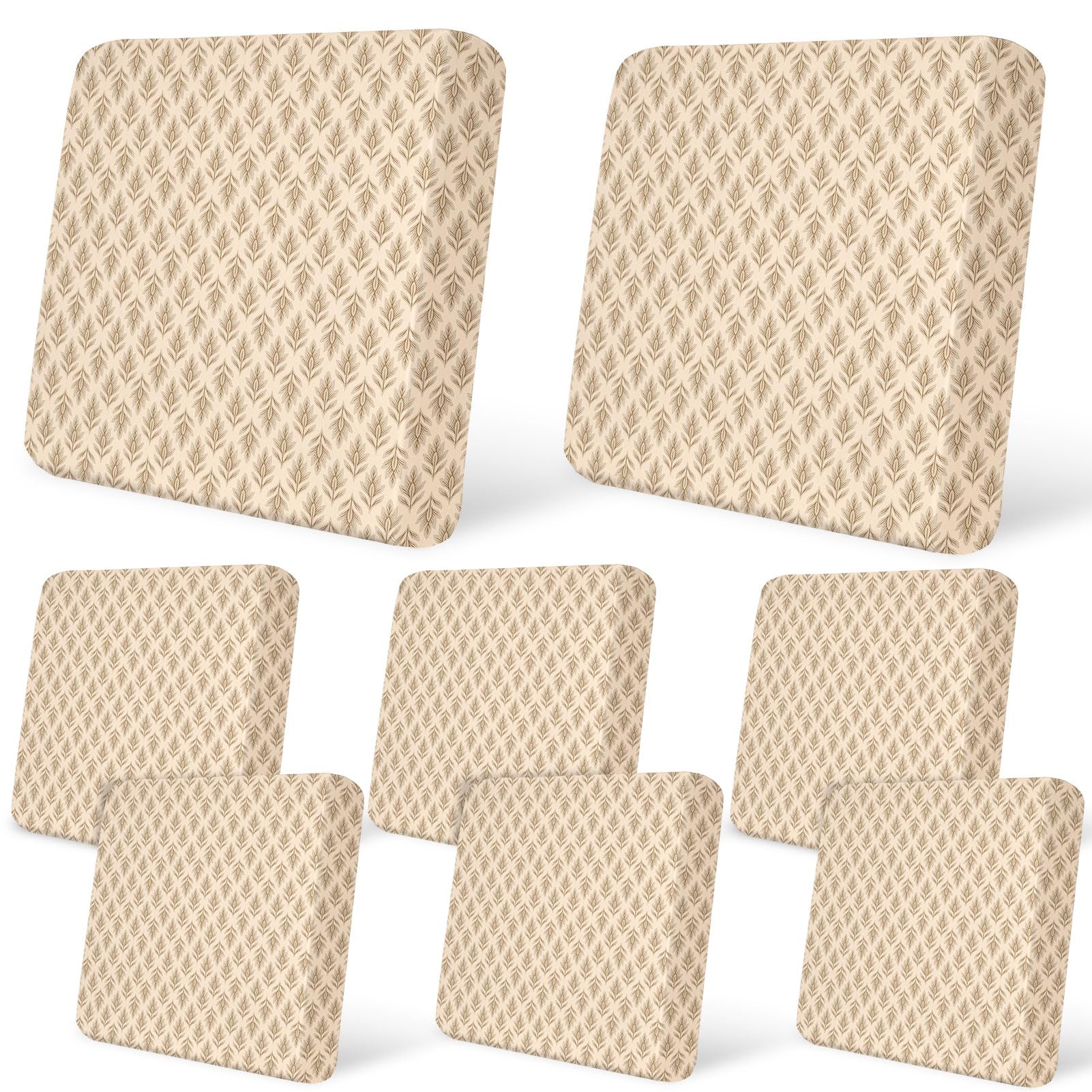 8Pcs Patio Cushion Covers Stretch Outdoor Furniture Protector Slipcovers