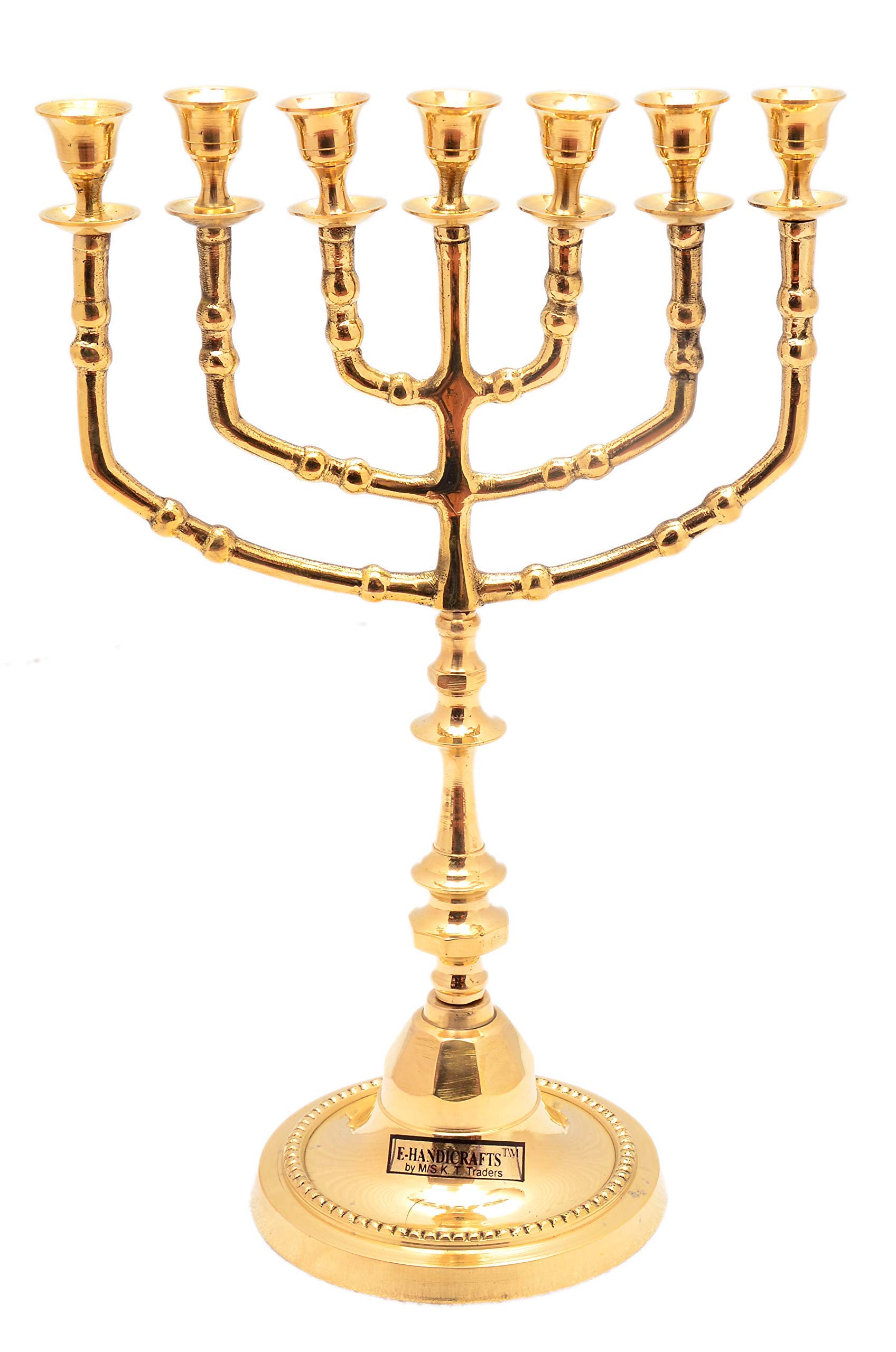 E-Handicrafts Brass 7 Step Candle Stand-image-18