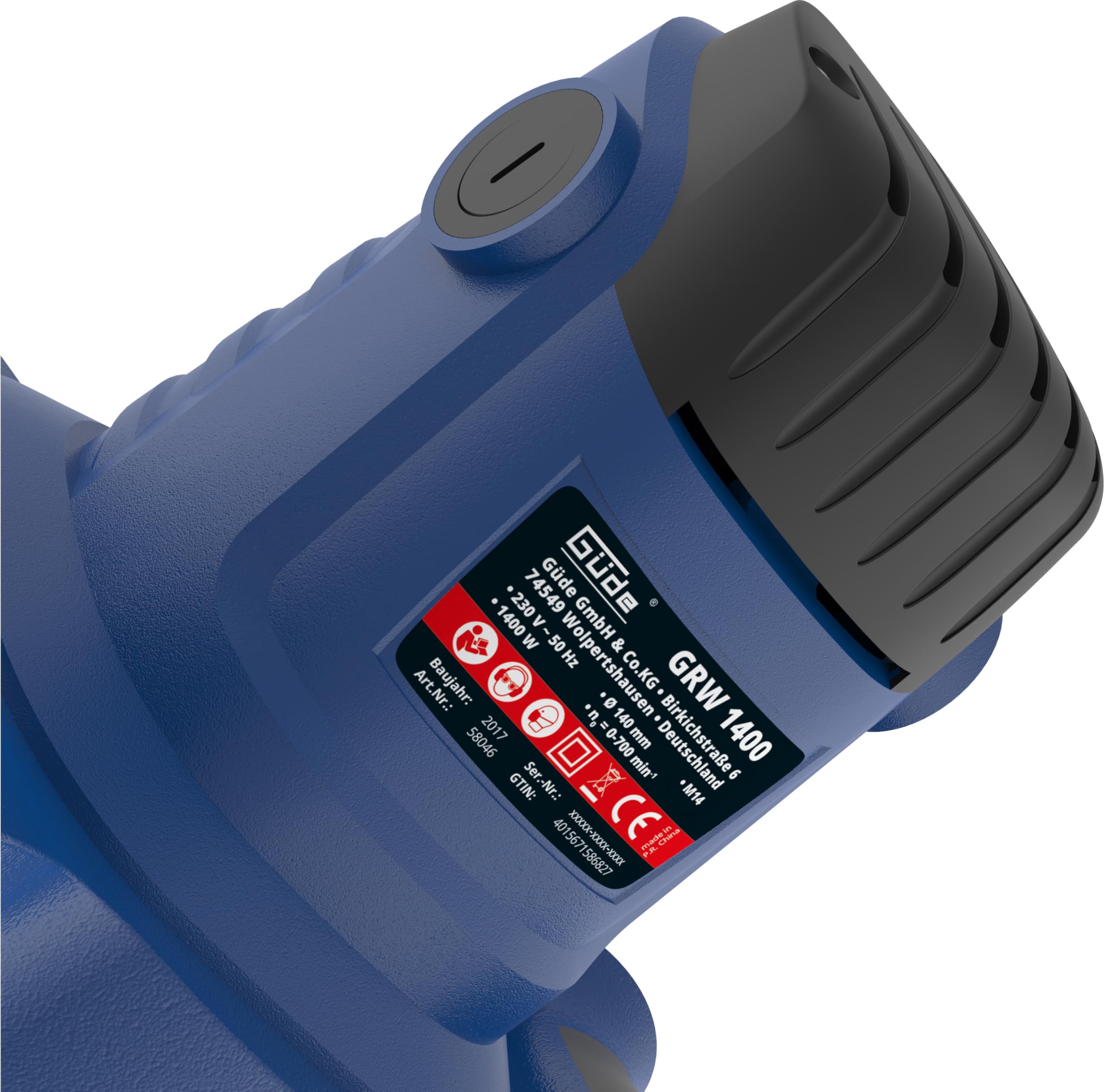 Güde Rührwerk GRW 1400 (1400 W, stufenlose elektronische Drehzahlregulierung im Griff 0-760 1/min, Metallgetriebe, ergonomisch, Rühreraufnahme M14, Rührer ø 140 mm für pulverförmige Bauwerkstoffe)