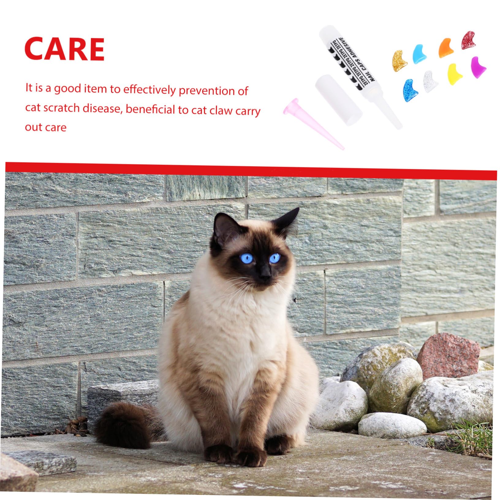 BESPORTBLE 480 Pcs Ensemble D'Ongles pour Animaux De Compagnie Pattes De Chat Conseils D'Ongles De Chat Capuchons D'Ongles en Vinyle pour Chats Griffe De Chat Capuchons D'Ongles De Chaton