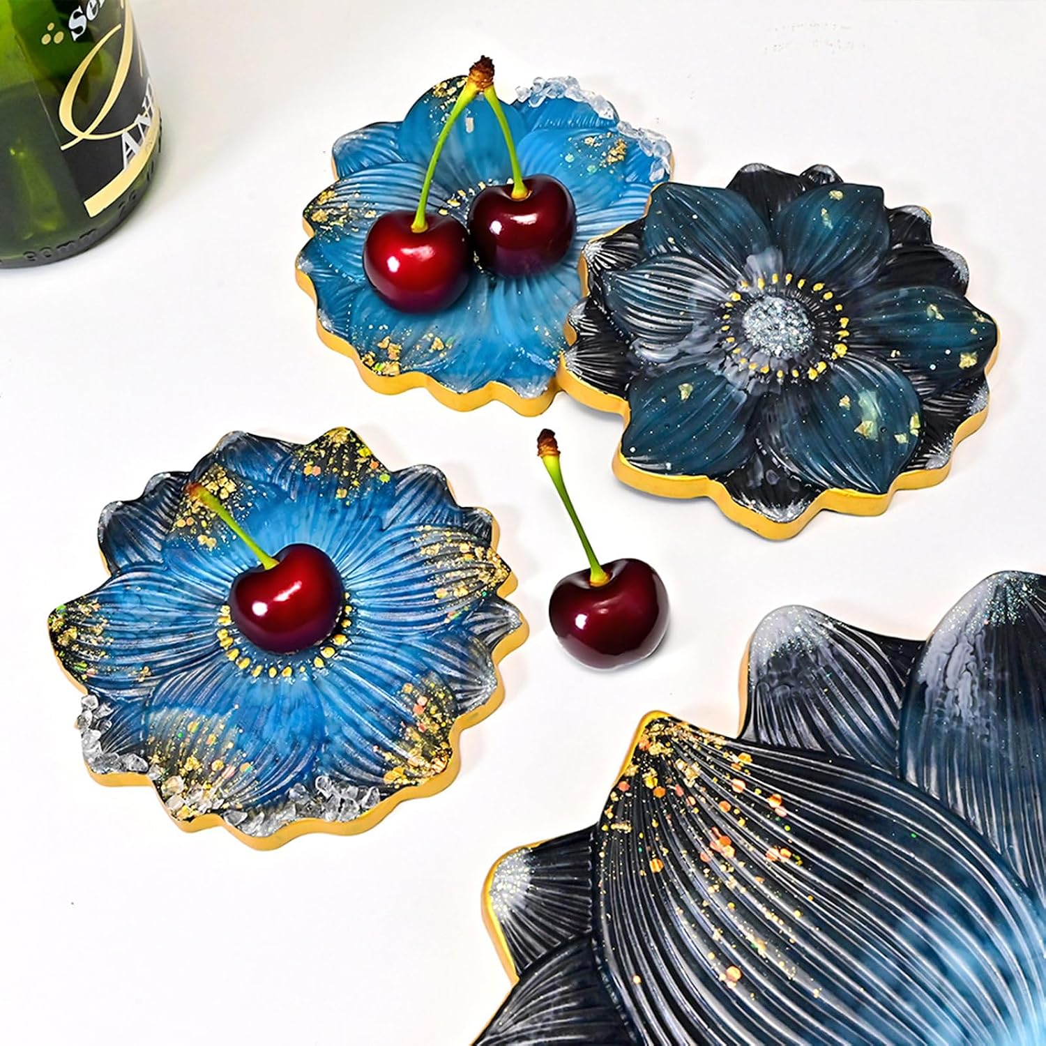 Flower Shaped Silicone Set for Trays Chocolate Baking Party Dessert Tool