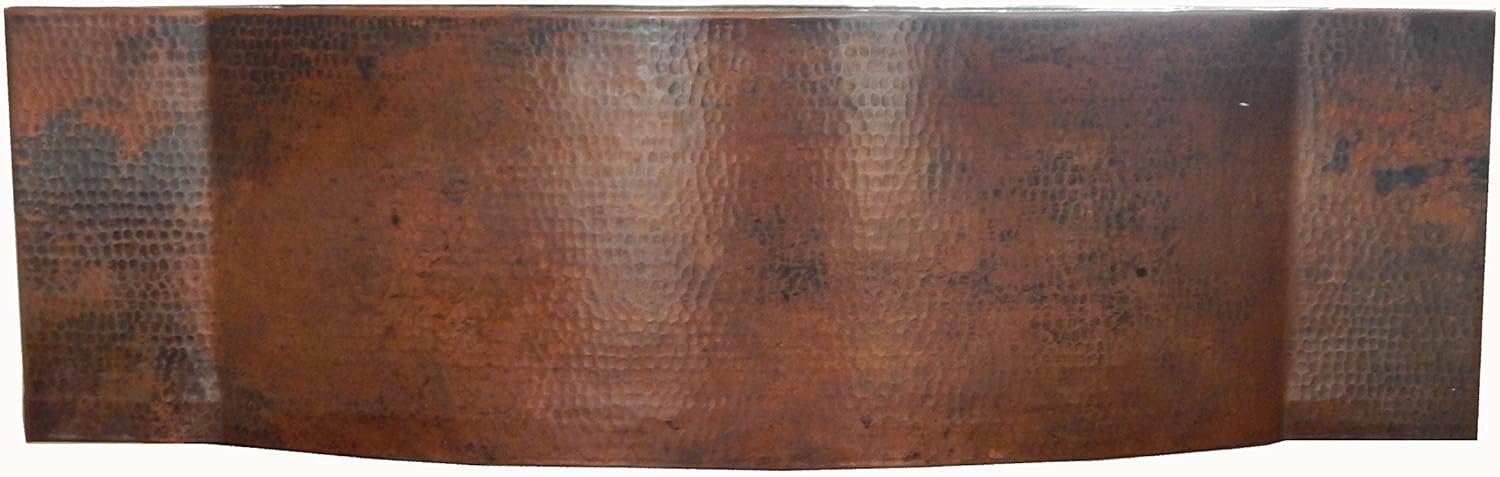 Apron Front Farmhouse Kitchen Single Bowl Mexican Hand Hammered Copper Sink