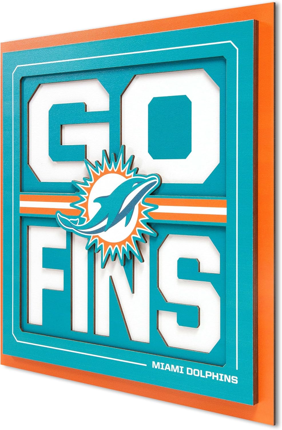 YouTheFan NFL Miami Dolphins Slogan Series 3D Wall Art