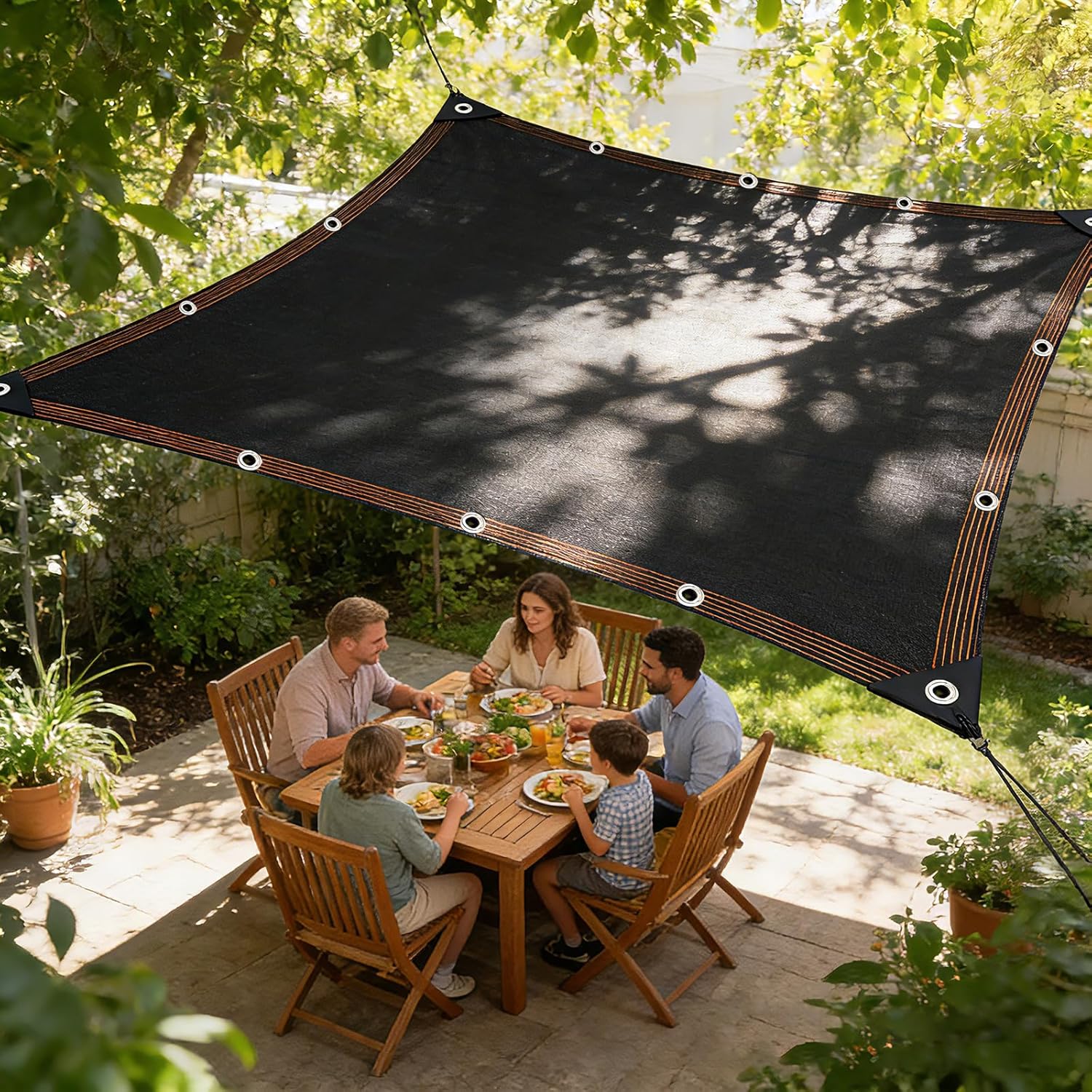 90% Shade Cloth, Chicken Coop Shade Cover, Sturdy Sunblock Mesh Tarp with Grommets for Patio Plants Greenhouse Kennel Porch Pergola Sun Protection Neting Cover, 10 x 12 FT