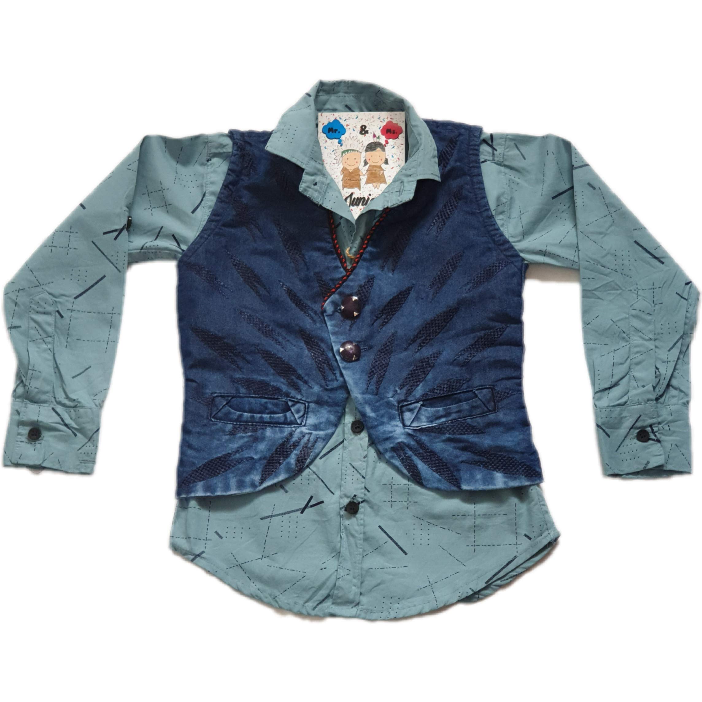 Mr. & Ms. Junior Shirt & Denim Jacket