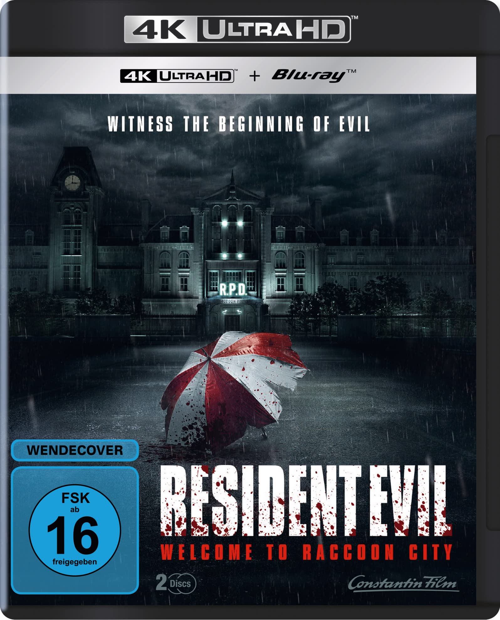 Resident Evil: Welcome to Raccoon City 4K con ultra alta definicion y doble disco Blu-ray 2D