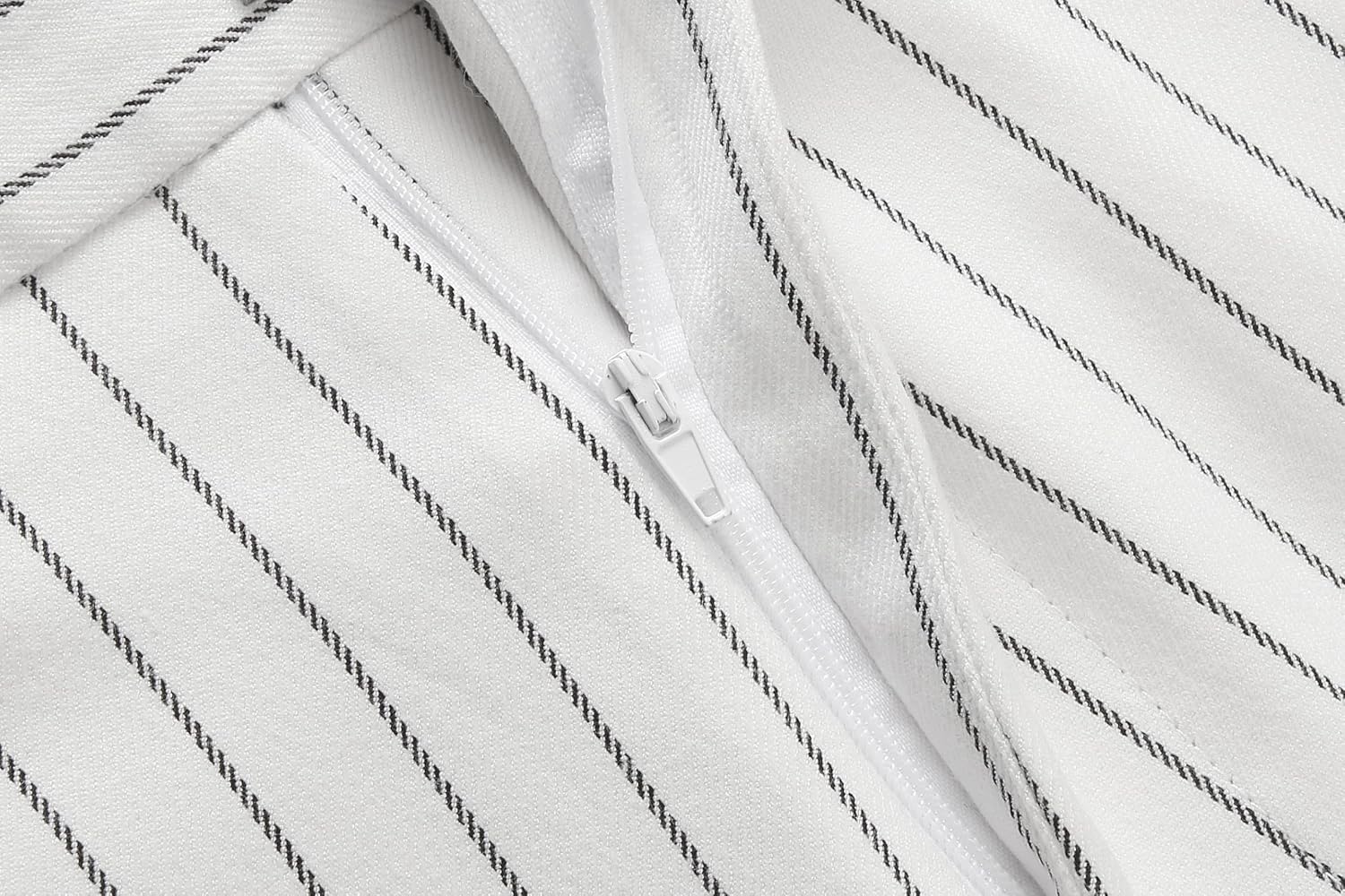 MOGU Men’s Striped Slim Fit Dress Pants – Lightweight Flat Front Pinstripe Suit Trousers, Business Casual Slacks