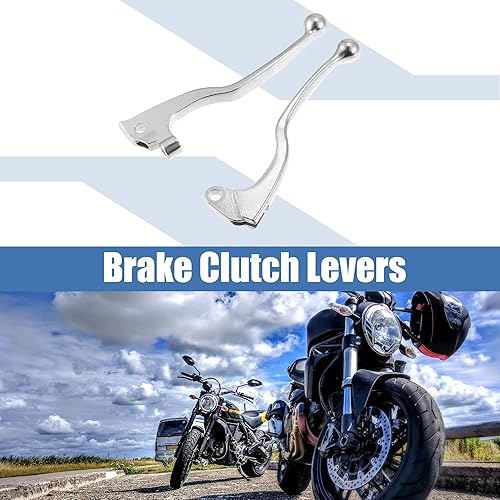 Miniatura 2 de X AUTOHAUX 1 par de palancas de embrague de freno para Yamaha YZ80 YZ125 TW200 XT250 TT350 XT350 - Manillar de freno de motocicleta aleación de