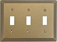 Vista 36 de Amerelle Steps - Placa de pared de metal fundido dúplex individual en níquel satinado