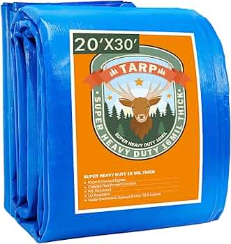 tarps heavy duty waterproof 20x30