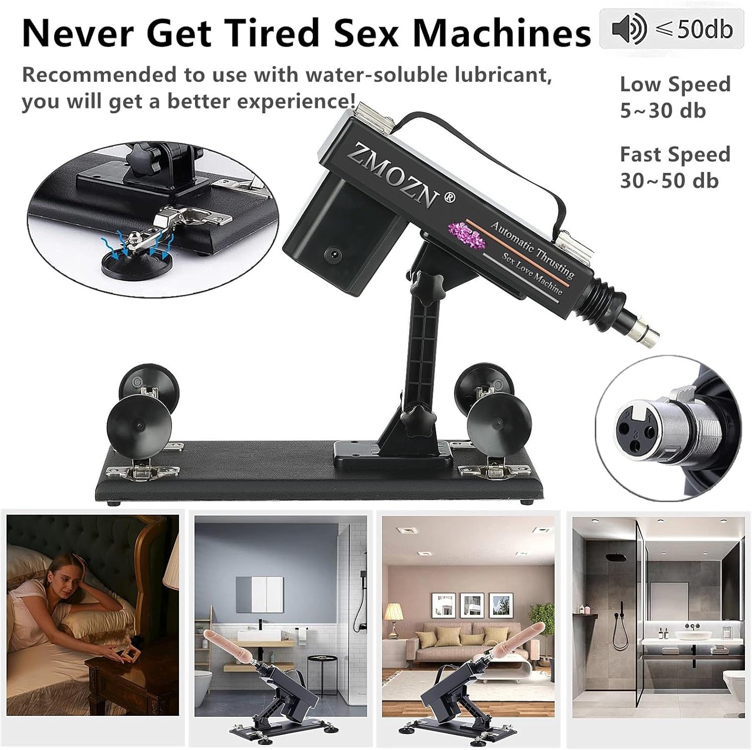 Automatic Sex Machine Sex Toys with Realistic Dildo Sex Huge Cock for Female Masturbation, Gay Couple Adult Masturbator Love Machine Device Gun with 7 Attachments