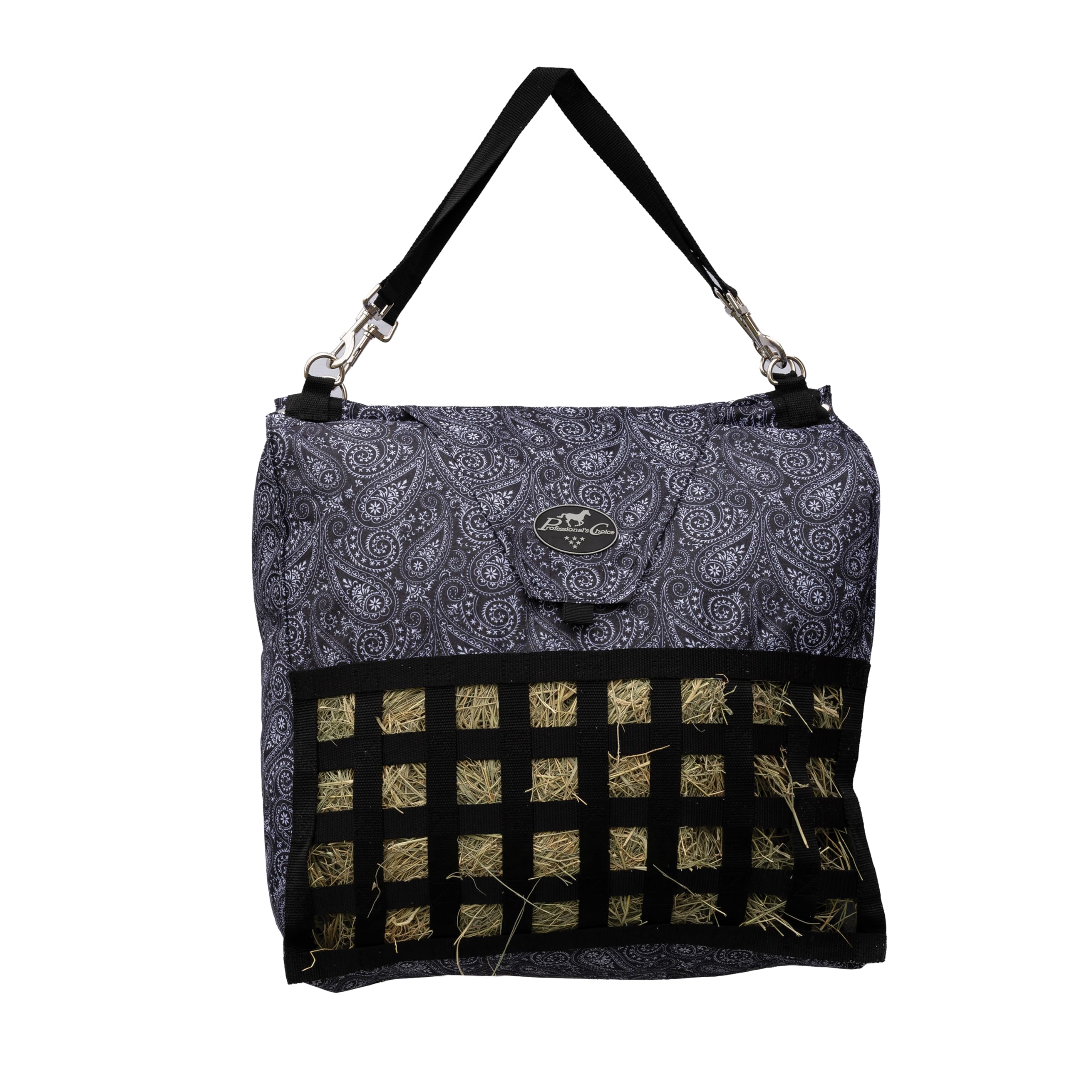 Professional's Choice Pro Cho Slow Feeder Hay Bag Aztec | Top Loading Design, Detachable Hangers, Durable Webbing-picture-24