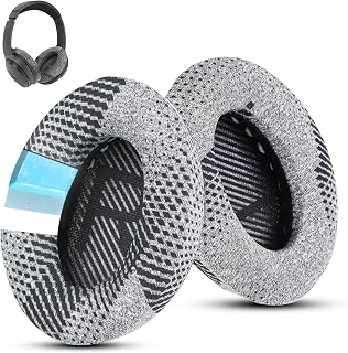 Wzsipod Cooling-Gel QuietComfort 35 / QC 35ii Replacement Ear Pads for Bose Headphones, Compatible with Bose QC45 QC35 QC25 QC2 QC15/ Around-Ear 2 AE2i AE2w/ SoundTrue & SoundLink Series (Grey Fabric)